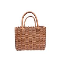 Practical Handwoven PVC Camping Basket Ideal For Picnics Travel And Grocery Shopping Lightweight Design (20cm<Max Length<30cm) kava