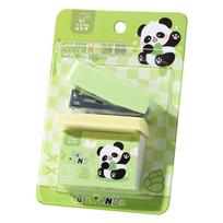 Capybara and Panda Stapler 400pcs 24/6 Staples Set Cartoon Design Portable Binder Office Binding Tools School A3066