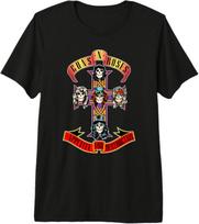 Guns N' Roses Classic Cross Logo T-Shirt Premium Tri-Blend T-Shirt S įvairiaspalvis