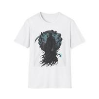 Grim Reaper Illustration T-Shirt | Dark Skull Scythe Design S įvairiaspalvis