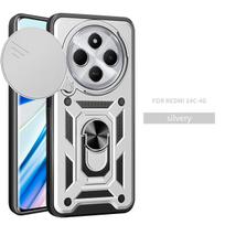 For Xiaomi Redmi 14C Case Redmi 14C Cover Redmi  A3 Pro Magnetic Ring Holder Armor Phone Case Slide Camera Protect Back Cover Redmi 14C