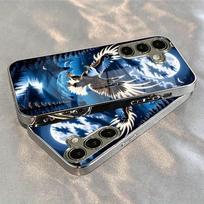 Galvanizuotas auksinis telefono dėklas, skirtas „Samsung Galaxy S26 Ultra S25 Plus S24 S23 S22 fe“ grūdinto stiklo meniškos tekstūros raštams. For Galaxy S22 Ultra gray