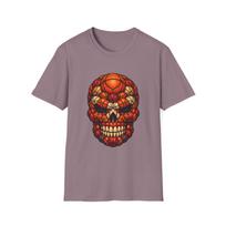 Basketball Skull Emblem Gritty Street Urban Sports Unisex Softstyle T-Shirt S įvairiaspalvis