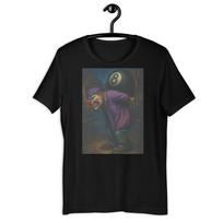 Sad Clown 8 Ball Street Art Dark Joker Style Urban T-Shirt S įvairiaspalvis