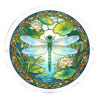 Stained Glass Effect Acrylic Puzzle Suncatcher Colorful Sunset DIY Window Hanging Ornament for Home Garden Decor Gift for Women Men Mom M
