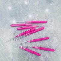100pcs Interdental Brushes Dental Floss Picks for Teeth Cleaning Oral Hygiene with Portable Storage Case Suitable for Daily Use One size violetinė