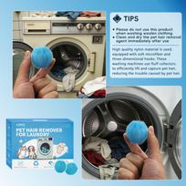 12pcs Pet Hair Remover Laundry Balls Reusable Fabric Hair Lint Remover for Washing Machine Clothes Hair Fur Cleaner one size balta