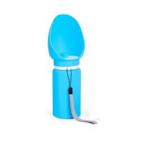 Hot! New Dog travel water bottle outdoor portable foldable kettle dog walking water dispenser pet supplies 550ml large capacity (Blue,550ml) mėlyna
