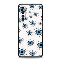 Blue Eye Art Phone Case For Realme 12 11 10 9 8 5G 7 6 GT5 GT3 GT2 Pro Plus C21 C11 C25 C35 GT Neo 2 3 3T 5 Soft Cover For Realme 6