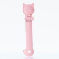 1/3PCS Cat Strip Feeder Spoon Long Handle Lickable Wet Food Feeder for Cats Pet Meat Mud Food Squeeze Dispense Spoon Pet Supplie rožinė