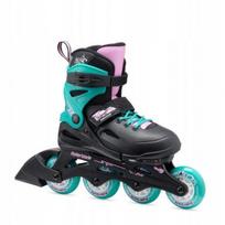 Rolki Dziecięce Rollerblade Fury - Black Seagreen 36,5-40,5 (23,0-26,0)