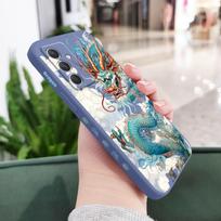 Blue Dragon Phone Case For Samsung A55 A35 A25 A56 A36 A26 A17 A16 A15 A06 A06 A05 A05S A54 A34 A24 A14 A04 A04S A04E 4G 5G Samsung A26 šviesiai mėlyna spalva