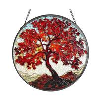 Round Acrylic Suncatcher Hanging Ornament Snowman Design 2D Flat Panel Decorative Window Art for Living Room and Home Display One Size