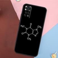 Science Chemistry Caffeine Cover For Xiaomi Redmi Note 13 Pro 14 12 11 9 10 9S 10S 11S 12S Redmi 14C 10C 12C 13C Case For Redmi 9C
