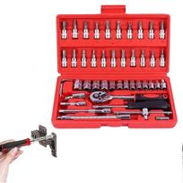 Electric Ratchet Wrench | Ergonomic Cordless Power Tool For Auto Repair, Maintenance, Tire Change, And Electrical Installation Red  WSLIHV