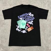 Rainbow kitten surprise T-Shirt Cotton Unisex Tee Size S to 5XL MI888 S įvairiaspalvis