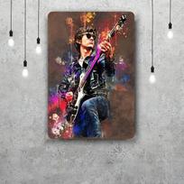 Mfoever Tin Sign Alex Turner Decor Poster Vintage Tin Sign Metal Sign Decorative Plaque for Pub Bar Man Cave Club Wall Decoration 20x30cm（7.8x11.8inch）
