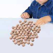 75x Wooden Bingo Game Balls 7/8 inch Professional Sturdy Practical Premium Lightweight Easy to Read