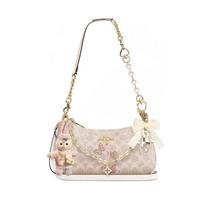 COACH shoulder bag [Customized bag] Teri 24 classic presbyopic Logo zipper closure, pendant, scarf, bow, printing, extension Flower drunk basic style balta