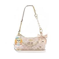 COACH shoulder bag [Customized bag] Teri 24 classic presbyopic Logo zipper closure, pendant, scarf, bow, printing, extension Jing Hua Mian Basic Model balta