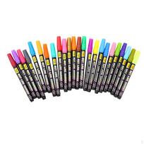 Draw Outline Pen Highlighter 24 Colors Pens School
