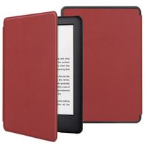 For Kindle 11th 22 leather case slim protective case For Voyage-1499 vyno raudonos spalvos