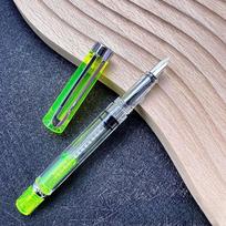 14 Colors Piston Fountain Pen EF/F Nib Plastic Ink Pen Silver Clip PK Lanbitou 3059 JINHAO Stationery School Office Supplies (as the picture,EF)