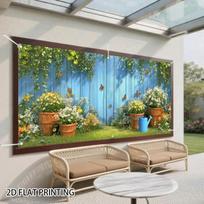 2D FLAT PRINTING Outdoor Patio Garden Backdrop for Photo Booth & Parties 47.2x31.5inch/120*80cm