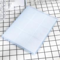 With Inner Page Binder Photocard Holder A4 3 Inch Photo Album Binder Simple 9 Grid Small Card Collect Book Chasing Supplies mėlyna