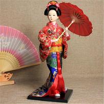 Lady silk man Japanese craft Kimono Doll Sushi Bento accessories Japanese puppet Geisha ornaments Restaurant decoration 29-56
