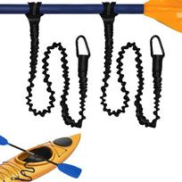 2x Kayak Canoe Elastic Paddle Leash Safety Fishing Rod Lanyard Accessories Rope