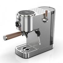 HiBREW H13 Pusiau automatinis kavos aparatas, Dvigubos katilo sistema su 20 barų siurblio slėgiu, Daugiafunkciai ruošimo režimai, Reguliuojamas lašėjimo padėklas sidabras