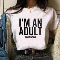 18 Ans Years Birthday T Shirt Women Oversize Funny Comic Tee Girl Funny Oneck Short Sleeve Graphic Streetwear Clothing Y2k Tops S