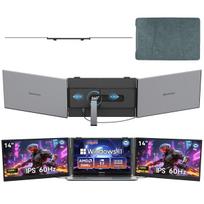 Blackview DCM6 Pro Nešiojamas monitorius 14  FullHD 60Hz IPS Itin plonas USB-C Garsiakalbis Monitorius with ACEBOOK6(16+256)3500U juoda