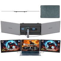 Blackview DCM6 Pro Nešiojamas monitorius 14  FullHD 60Hz IPS Itin plonas USB-C Garsiakalbis Monitorius with GAMIBOOK8(32+1TB) juoda