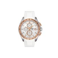Tissot Veloci-T Valence Series Automatic Mechanical Movement Watch Men watches White Gold Black T024.427.27.011.00 White Dial