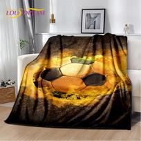 3D futbolo meno animacinis minkštas pliušinis pledas, flanelinis pledas mesti ant sofos, miegamojo, svetainės, pikniko dangalas Bettdecke 75x90cm