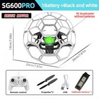 Original SG600 MAX 2.4G RC Racing Football Drone 3D Full Protection Pressure Altitude Brushless Remote Control Quadcopter for Kid Adult Brush motor+1 battery balta