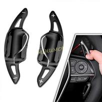 Interior Steering Wheel Paddle Shifter Extension Gear Shift Trims For 2018+ Toyota Camry Avalon Corolla Hatchback Sedan Black