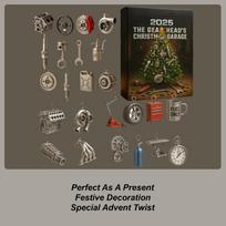 2026 Advent Calendar 24 Days Mini Auto Parts And Tools Countdown Calendar Festive Ornament For Car Enthusiasts Workshop Men single attribute