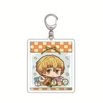 Kimetsu Anime No Yaiba Tanjiro Kamado Nezuko Zenitsu Agatsuma Acrylic Keychain Creative Pendant Cute Japanese For Kids Adults Children's Birthday Gift 5.5CM