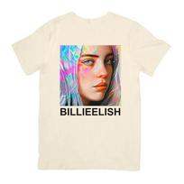 Billie Eilish 100Cotton Shirt Unisex Y2k Hiphop 2026 Summer New Unisexs Oneck Short Sleeve Portrait Graphic Tshirt Fan Gift S