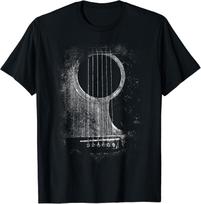 Acoustic Guitar Player Six String Classic Rock & Roll T-Shirt Vintage Music Gifts Unisex Summer Tops Custom Graphic Shirts S įvairiaspalvis