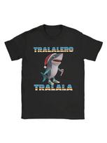 Leisure Tralalero Tralala Italian Brainrot Memes Christmas Pajamas T-Shirts Men Cotton T Shirts Short Sleeve Tees Gift Tops S įvairiaspalvis