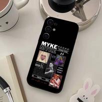 M-Myke T-Towers Rapper Phone Case For Samsung S25,S24,S21,S22,S23,S30,Ultra,S20,Plus,Fe,Lite,Note,10,9,5G Black Cover Samsung S24