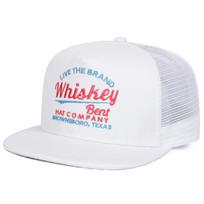 Women Whiskey Bent Letter Print Embroidery Hip-Hop Net Hats Spring Summer Outdoor Use Adjustable Casual Baseball Caps Sunscreen Hat Cap For Men And