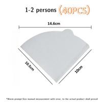 Disposable Cone Coffee Filters Natural Paper 2-4 Cup for Pour Over Drip Coffee Maker Biodegradable Eco-friendly