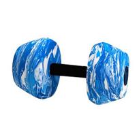 Aquatic Dumbbells EVA Foam Water for Aerobics Resistance Exercise Barbells Weights Pool Fitness Training Weight mėlyna balta spalva