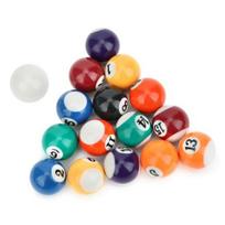 16 vnt. Mini biliardo kamuoliukų rinkinys Dervos Vaikų baseino rinkinys 32MM/38MM Biliardo stalo priedai blue