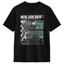Men's Metal Gear Solid Game MGS Gaming  T Shirts  100% Cotton Tops Casual Short Sleeve Crewneck Tees Plus Size T-Shirts S įvairiaspalvis